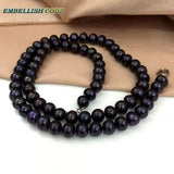 Flawless Potato Shape Natural Cultured Pearls Choker Necklace Gift