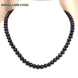 Flawless Potato Shape Natural Cultured Pearls Choker Necklace Gift