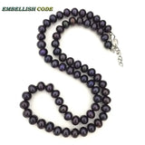 Flawless Potato Shape Natural Cultured Pearls Choker Necklace Gift