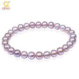 Freshwater Pearl Bracelet Round Beads High Luster Female Jewelry