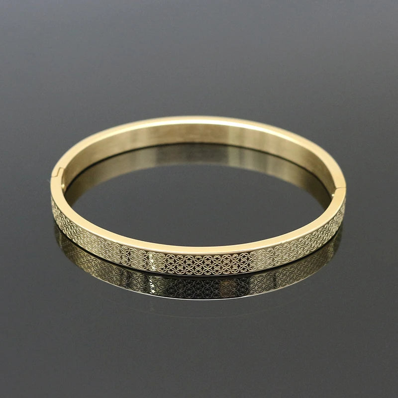 Four Leaf Clover Stainless Steel Bracelet For Women