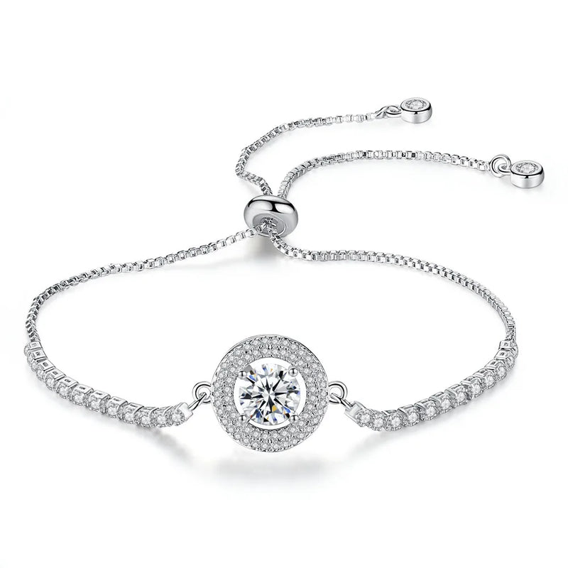 CZ Zircon Crystal Bracelet for Women Chain Link Charm Bracelets