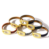 Leopard Pattern PU Leather Bracelets Bangle For Women