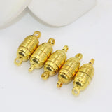 Barrel Shape Magnetic Clasp 10pcs Gold-color DIY Jewelry Findings B2853