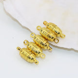 Barrel Shape Magnetic Clasp 10pcs Gold-color DIY Jewelry Findings B2853
