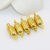 Barrel Shape Magnetic Clasp 10pcs Gold-color DIY Jewelry Findings B2853