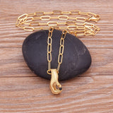Hamsa Hand Zircon Necklace Women Pendant Chain Jewelry Gift
