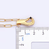 Hamsa Hand Zircon Necklace Women Pendant Chain Jewelry Gift