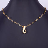 Hamsa Hand Zircon Necklace Women Pendant Chain Jewelry Gift