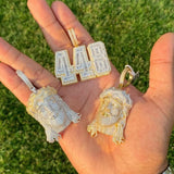 Hip Hop Men Pendant Collection Two Tone Rock Punk Necklace