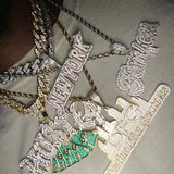 Hip Hop Men Pendant Collection Two Tone Rock Punk Necklace