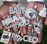 Hip Hop Men Pendant Collection Two Tone Rock Punk Necklace