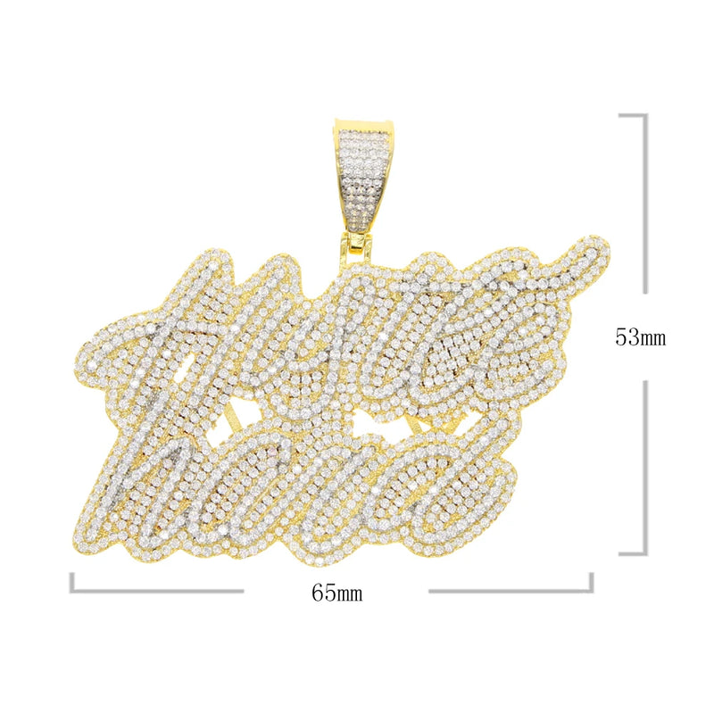 Hip Hop Men Pendant Collection Two Tone Rock Punk Necklace