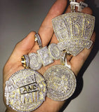 Hip Hop Men Pendant Collection Two Tone Rock Punk Necklace