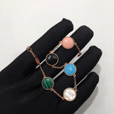 Double Sided Star Bracelet Charm Chain - Women's Jewelry