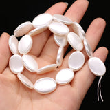 Pearls Shell Beads Oval Scattered Bead Jewelry Making