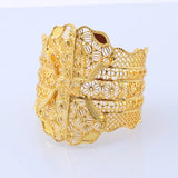 Women's African Bangle Bracelet Dubai Jewelry Wedding Engagement