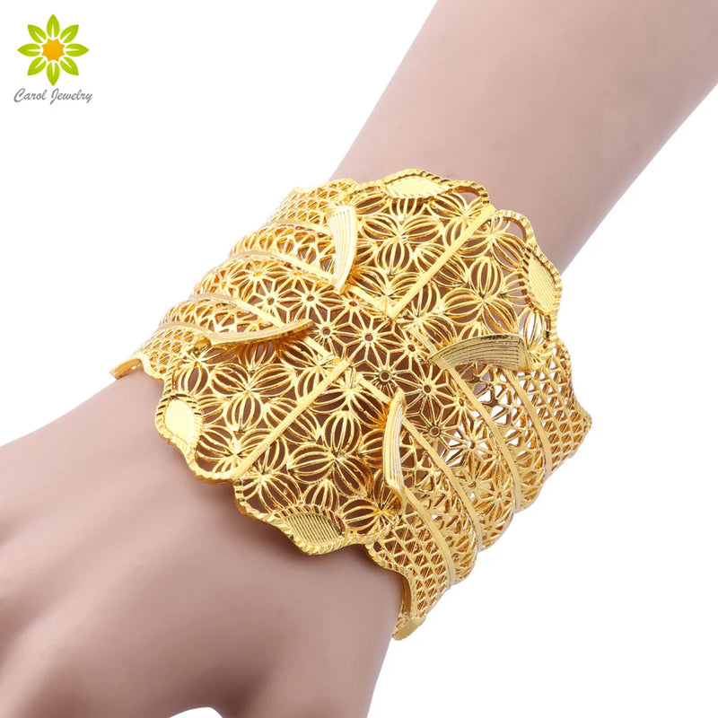 Women's African Bangle Bracelet Dubai Jewelry Wedding Engagement