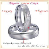 Stainless Steel Wedding Rings Set for Men and Women