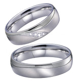 Stainless Steel Wedding Rings Set for Men and Women