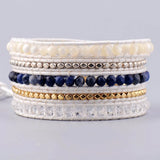 Layered Leather Wrap Bracelet Antique Weaving Dropship Jewelry