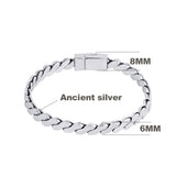 Ancient Silver Motorcycle Chain Bracelet Buddha Bracelet Jewelry Punk
