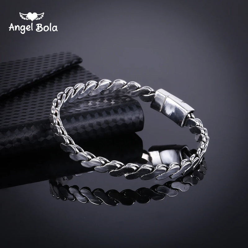 Ancient Silver Motorcycle Chain Bracelet Buddha Bracelet Jewelry Punk