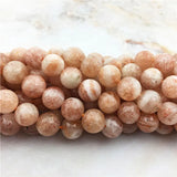 Natural 6 8 10mm Golden Sun Crystal Beads Stone Hematite DIY Jewelry