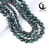 Natural Green Emerald Stone Round Loose Beads 6 8 10mm