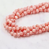 Natural Rhodochrosite Stone Round Pink Beads 3/4/5/6mm