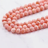 Natural Rhodochrosite Stone Round Pink Beads 3/4/5/6mm
