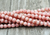 Natural Rhodochrosite Round Beads 3/4/5/6mm DIY Jewelry Making
