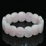 Natural Rose Pink Crystal Rectangle Beads 13*18mm Charms Bracelet Jewelry