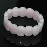 Natural Rose Pink Crystal Rectangle Beads 13*18mm Charms Bracelet Jewelry