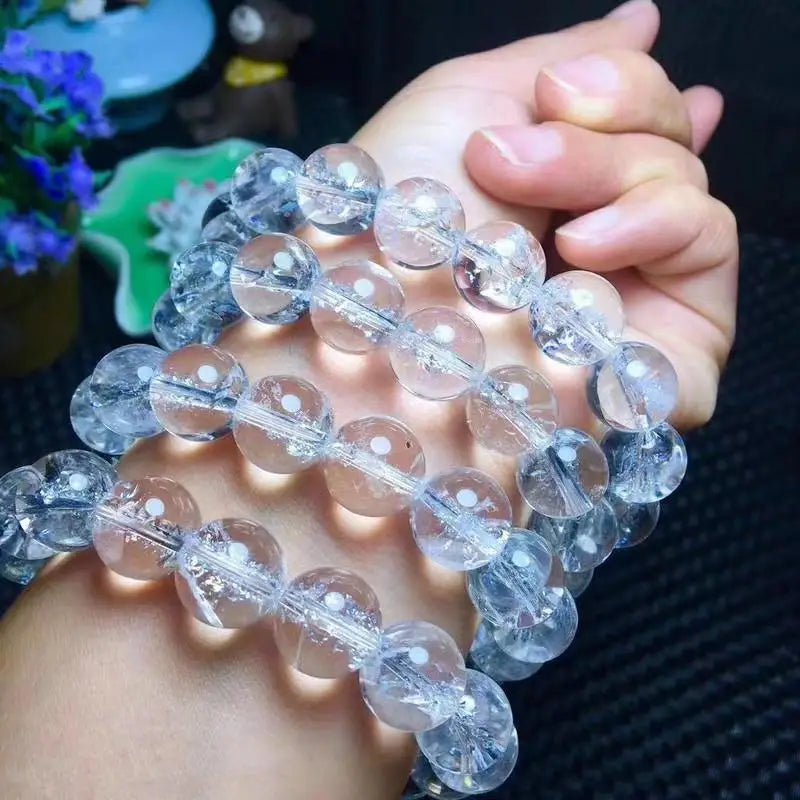 Natural Transparent Crystal Bracelet Bangle Handring Jewelry