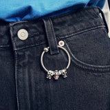 925 Sterling Silver O Carrier Pendant Charms for Women