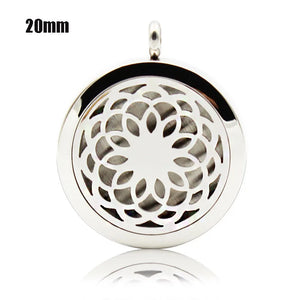 Perfume Locket 316L Stainless Steel Aromatherapy Diffuser Pendant Necklace