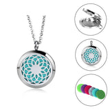 Perfume Locket 316L Stainless Steel Aromatherapy Diffuser Pendant Necklace
