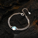 Personality Moonstone Charm Bracelet for Women Girls