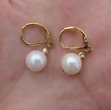 Genuine South Sea Pearl Earrings 14k/20