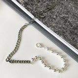 925 Silver Beads Chain Bangle Bracelet for Women