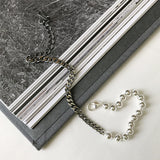 925 Silver Beads Chain Bangle Bracelet for Women