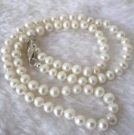 Real Pearl Necklace 18 inches Freshwater Pearl Birthday Gift