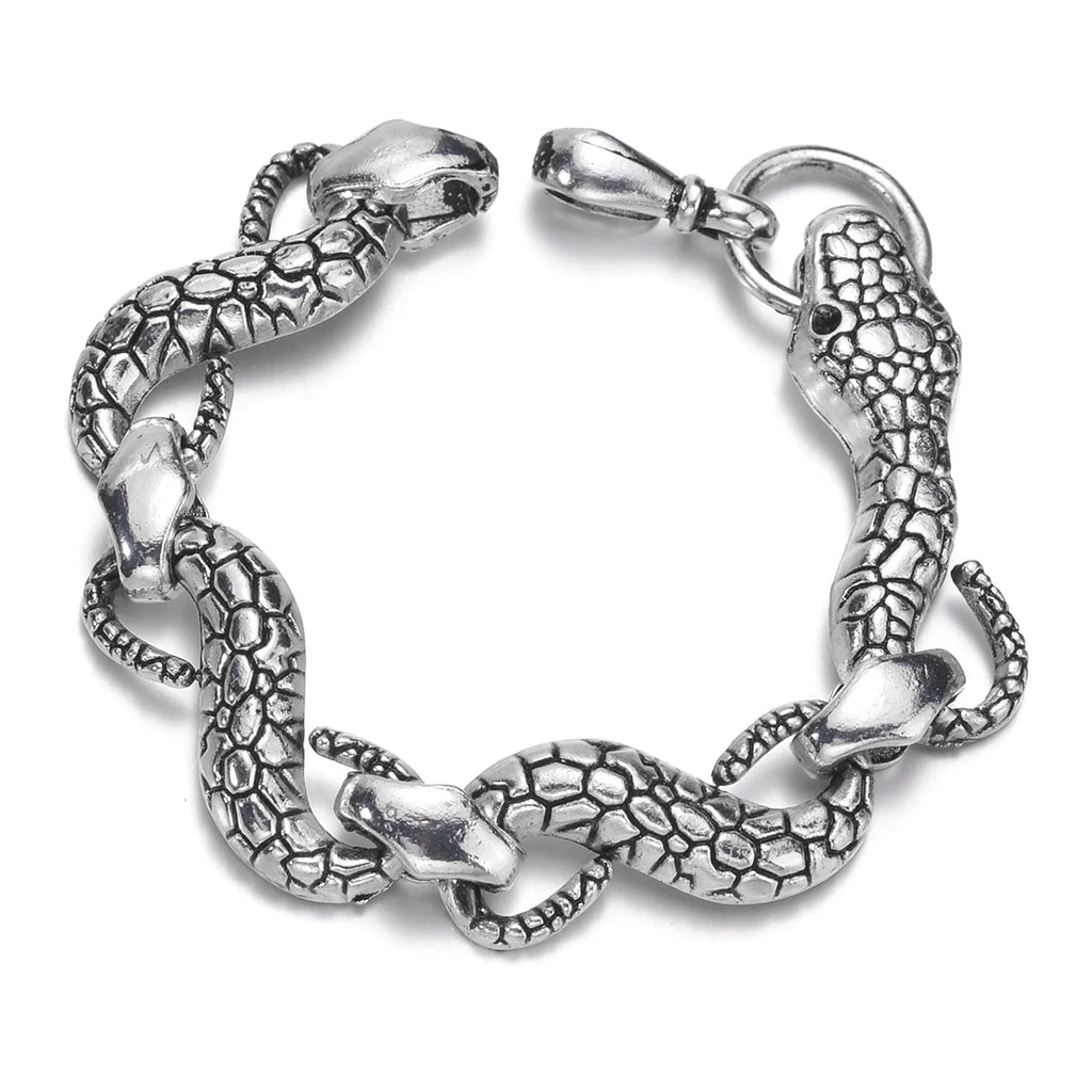 Metal Snake Vintage Punk Charms Bracelet