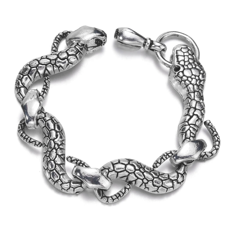 Metal Snake Vintage Punk Charms Bracelet