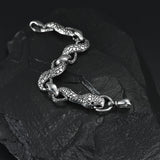 Retro Metal Snake Vintage Punk Charms Bracelet for Men Women