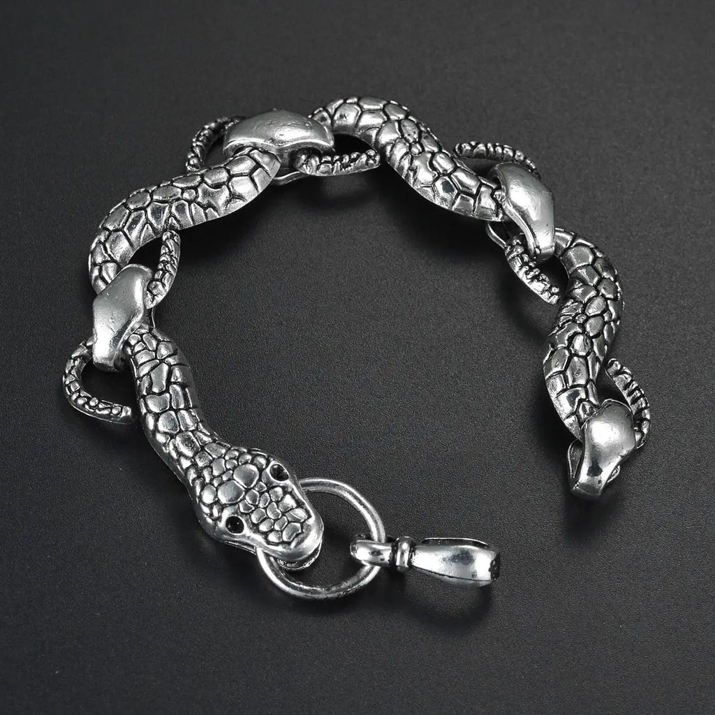 Metal Snake Vintage Punk Charms Bracelet