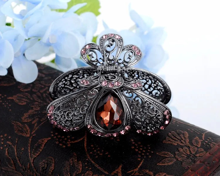 Crystal Rhinestones Hair Clip Crab Hair Claws Women Girl Hair Accessories