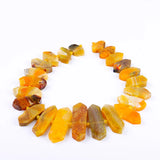 Multicolor Pointed Agata Beads DIY Jewelry Making
