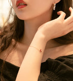 Silver Plated Shell Butterfly Charms Chain Bracelet